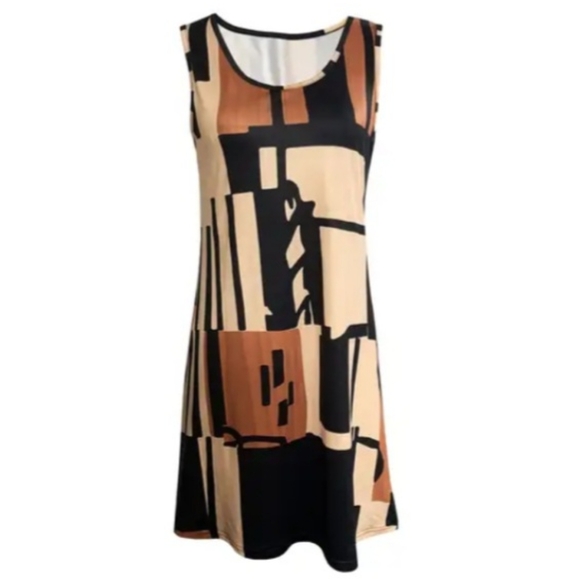 Geometric Print Dress - Picture 3 of 5